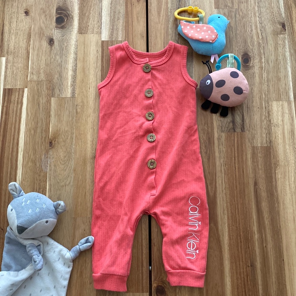 Calvin Klein sleeveless jumpsuit 6/9 month